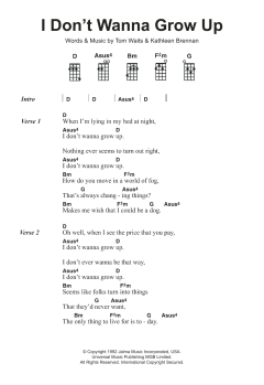 I Don't Wanna Grow Up von Tom Waits (Download) 