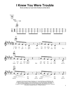 I Knew You Were Trouble von Taylor Swift (Download) 