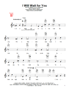 I Will Wait For You von Michel Legrand (Download) 