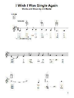 I Wish I Were Single Again von J.C. Beckel (Download) 