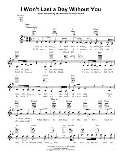 I Won't Last A Day Without You von The Carpenters (Download) 