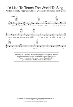 I'd Like To Teach The World To Sing von The New Seekers (Download) 