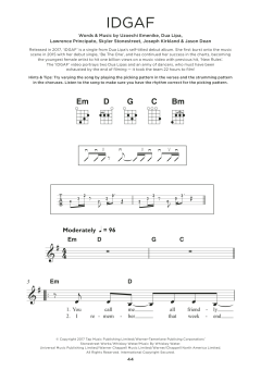 IDGAF von Dua Lipa (Download) 