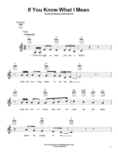 If You Know What I Mean von Neil Diamond (Download) 