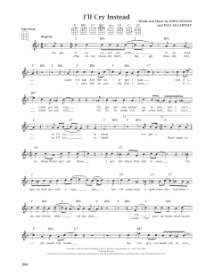 I'll Cry Instead von The Beatles (Download) 