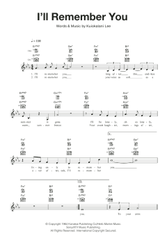 I'll Remember You von Kuiokalani Lee (Download) 