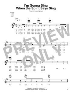 I'm Gonna Sing When The Spirit Says Sing (Download) 