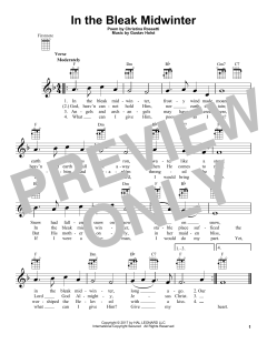 In The Bleak Midwinter von Christina Georgina Rossetti (Download) 