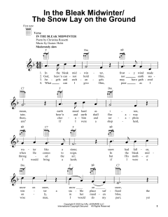 In The Bleak Midwinter/The Snow Lay On The Ground von Gustav Holst (Download) 