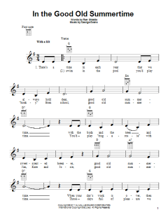 In The Good Old Summertime von Ren Shields (Download) 