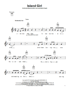 Island Girl von Elton John (Download) 