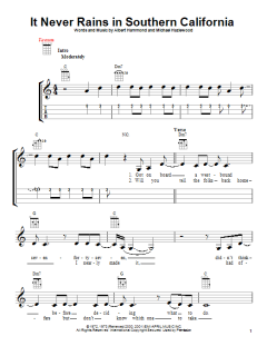 It Never Rains In Southern California von Albert Hammond (Download) 