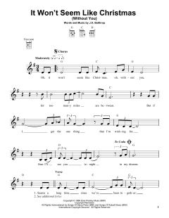 It Won't Seem Like Christmas von Elvis Presley (Download) 