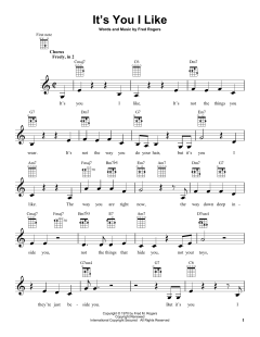 It's You I Like von Fred Rogers (Download) 