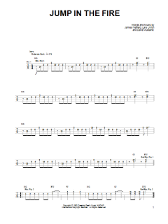 Jump In The Fire von Metallica (Download) 