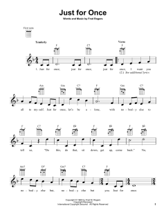 Just For Once von Fred Rogers (Download) 