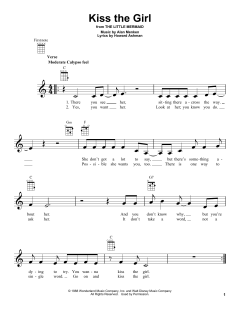 Kiss The Girl von Alan Menken (Download) 