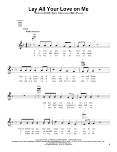 Lay All Your Love On Me (Download) 