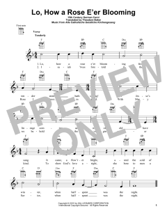 Lo, How A Rose E'er Blooming (Download) 