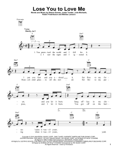 Lose You To Love Me (Download) 