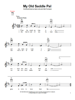 My Old Saddle Pal (Download) 