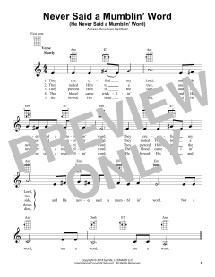 Never Said A Mumblin' Word (Download) 