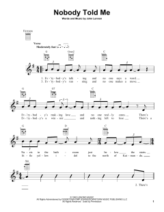 Nobody Told Me (Download) 