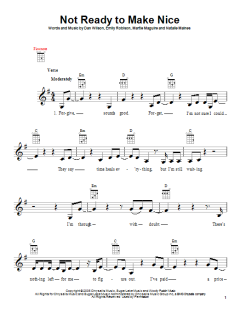 Not Ready To Make Nice (Download) 