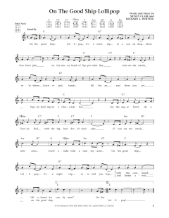 On The Good Ship Lollipop (Download) 