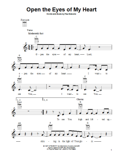 Open The Eyes Of My Heart (Download) 