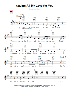 Saving All My Love For You (Download) 