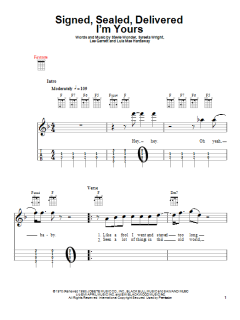 Signed, Sealed, Delivered I'm Yours (Download) 