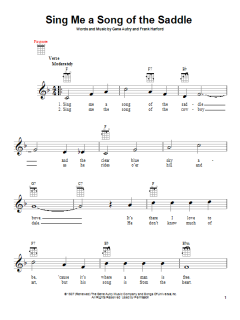 Sing Me A Song Of The Saddle (Download) 