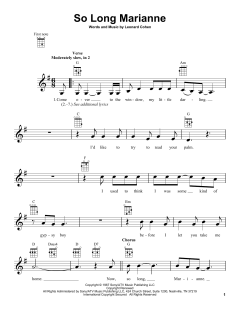 So Long Marianne (Download) 