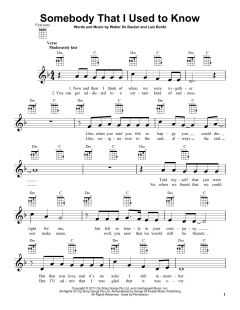 Somebody That I Used To Know (Download) 