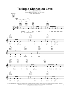 Taking A Chance On Love (Download) 