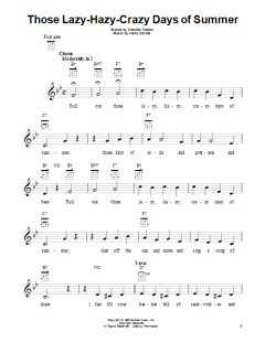 Those Lazy-Hazy-Crazy Days Of Summer (Download) 