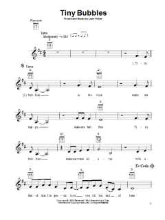 Tiny Bubbles (Download) 