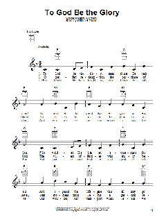 To God Be The Glory (Download) 
