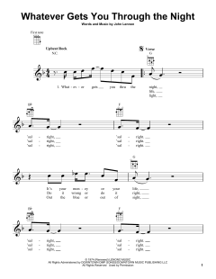 Whatever Gets You Through The Night (Download) 