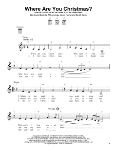 Where Are You Christmas? (Download) 