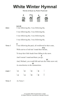 White Winter Hymnal (Download) 
