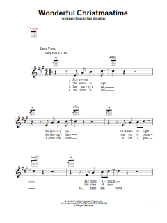 Wonderful Christmastime (Download) 