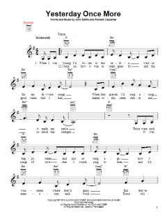 Yesterday Once More (Download) 