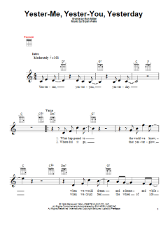 Yester-Me, Yester-You, Yesterday (Download) 