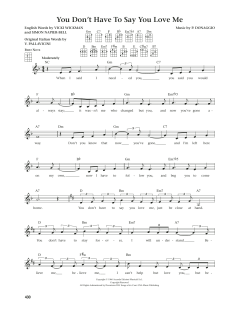 You Don't Have To Say You Love Me (Download) 