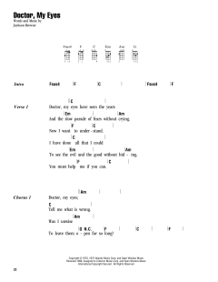 Doctor, My Eyes (Download) 