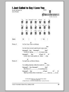 I Just Called To Say I Love You (Download) 