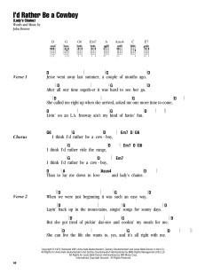 I'd Rather Be A Cowboy (Download) 