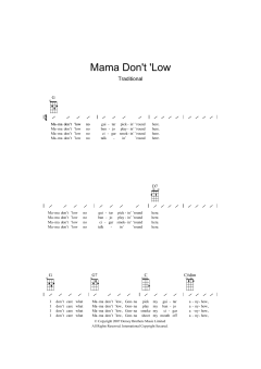 Mama Don't 'low (Download) 